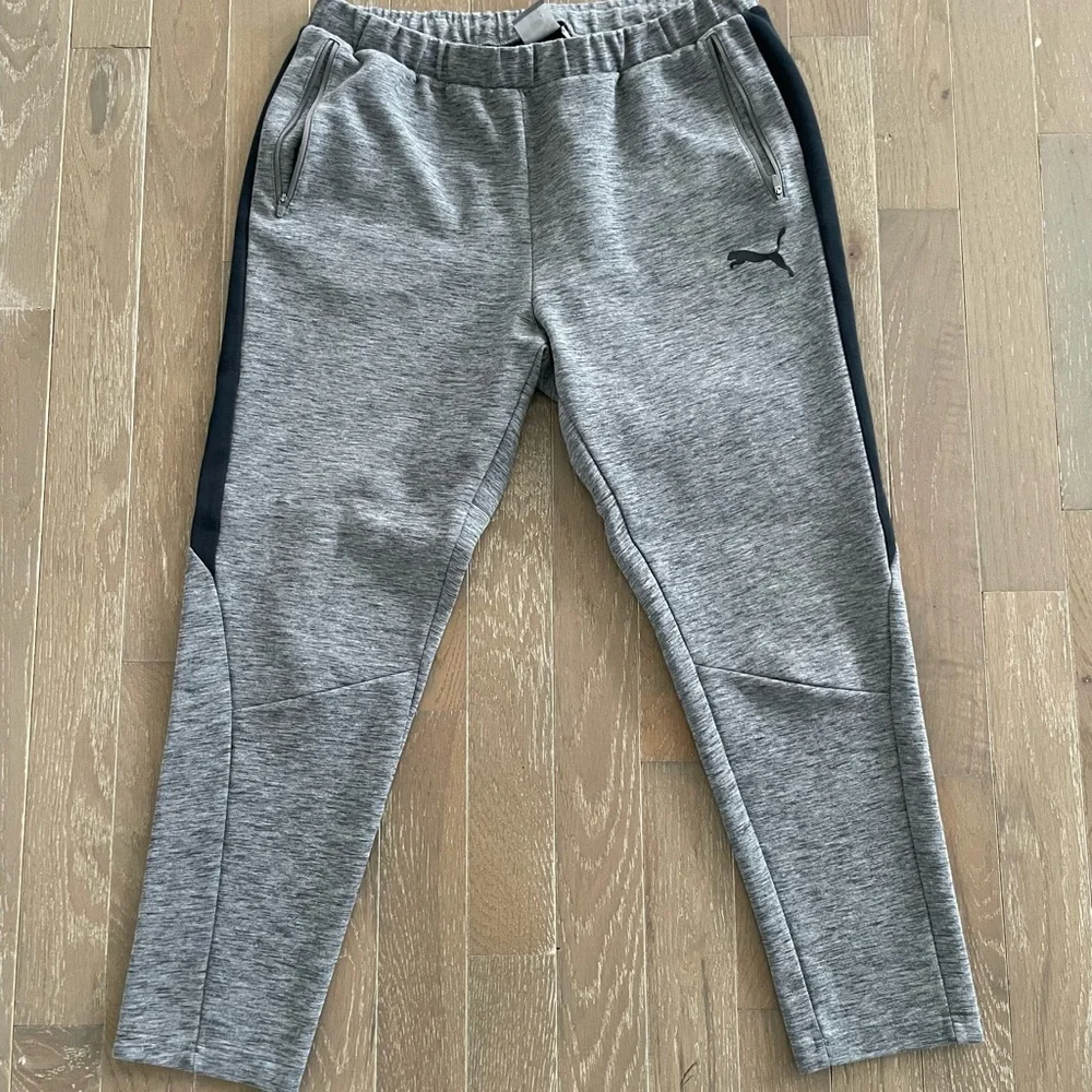 Puma Gray Athletic Sweatsuit Set – Hoodie & Joggers – Size X-Large - Picture 3 of 3